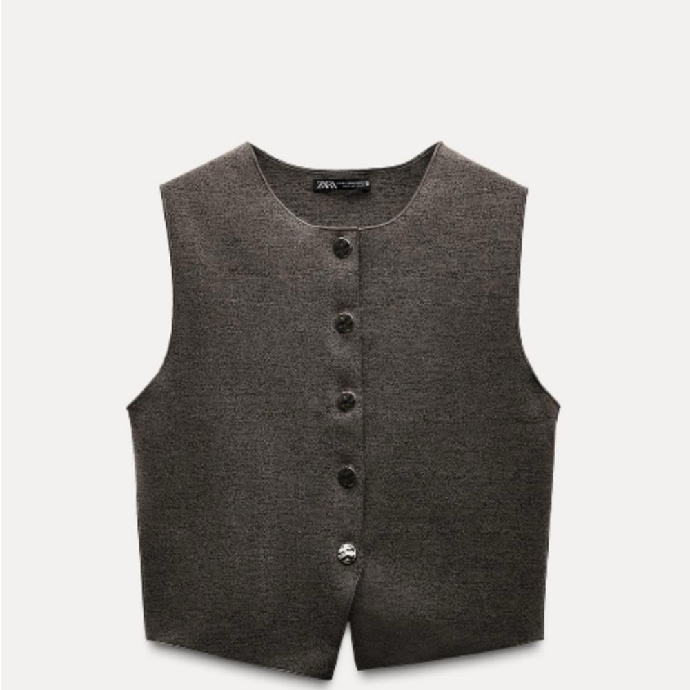 Zara stretch knit vest top